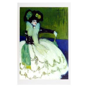 Cartel Picasso. Mujer en azul