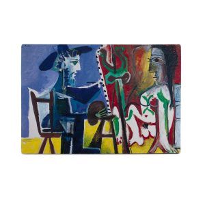 Alfombrilla para ratón. Picasso. El pintor y la modelo