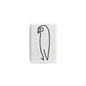 Imán Picasso. Dibujo de un Halcón.