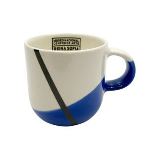 TAZA FRANJA DIAGONONAL AZUL