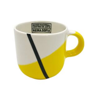 TAZA FRANJA DIAGONONAL AMARILLO